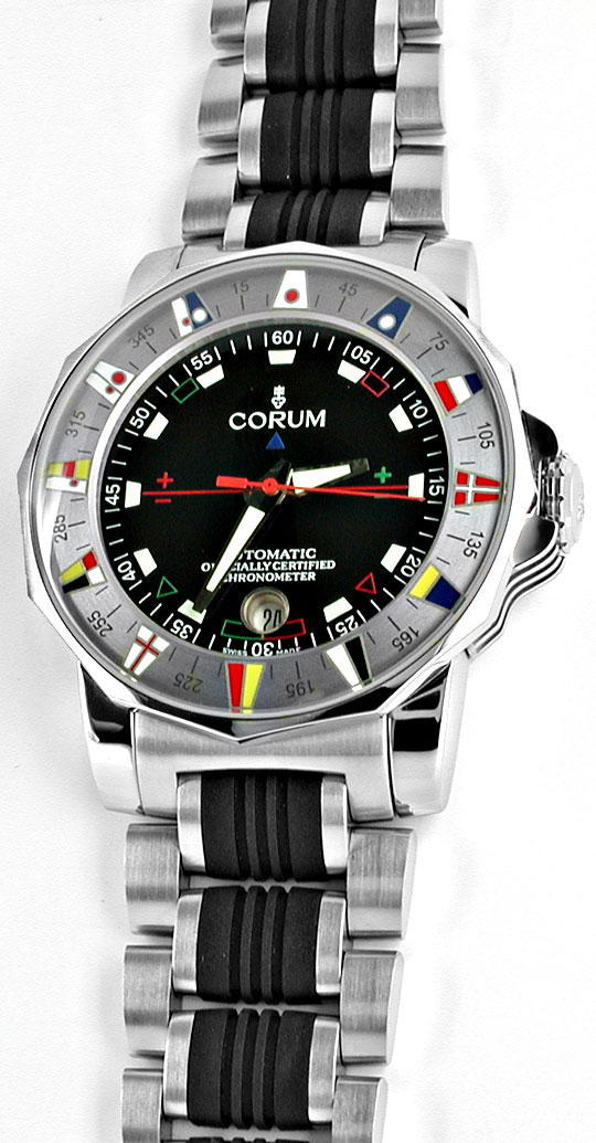 Foto 2 - Corum XXL Admirals Cup ST Autom. Chronometer Topuhr Neu, U1070